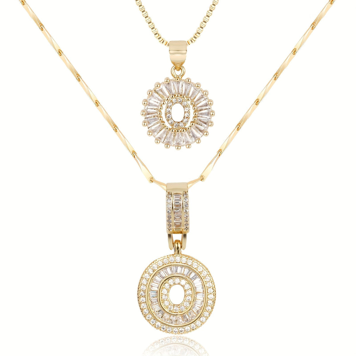 2-Piece Initial Necklace Set