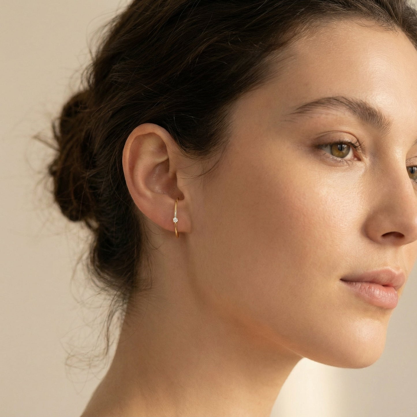 Diamond Arc Earrings