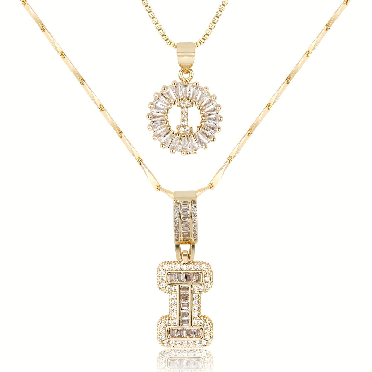 2-Piece Initial Necklace Set