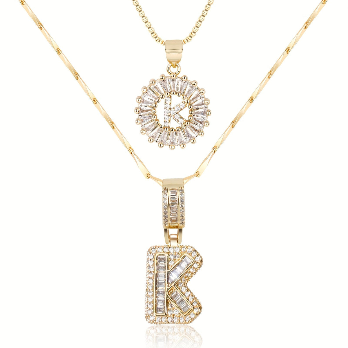 2-Piece Initial Necklace Set