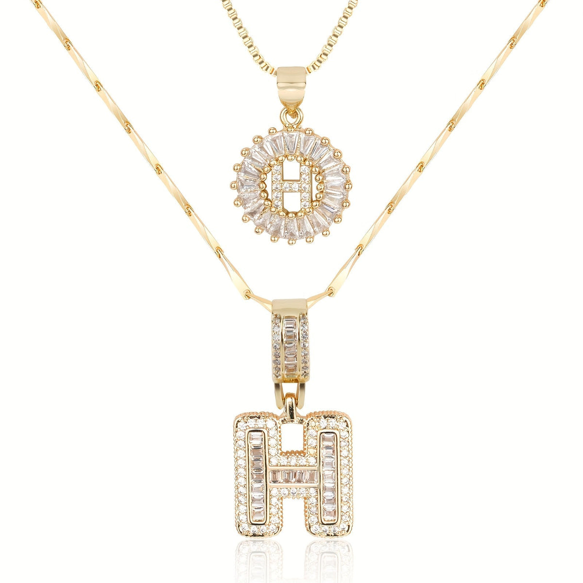 2-Piece Initial Necklace Set