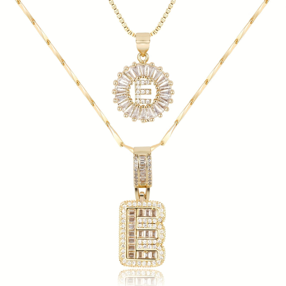 2-Piece Initial Necklace Set