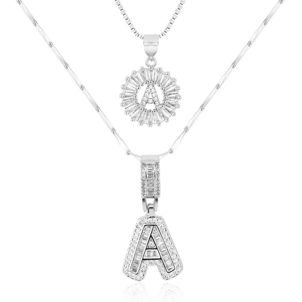 2-Piece Initial Necklace Set