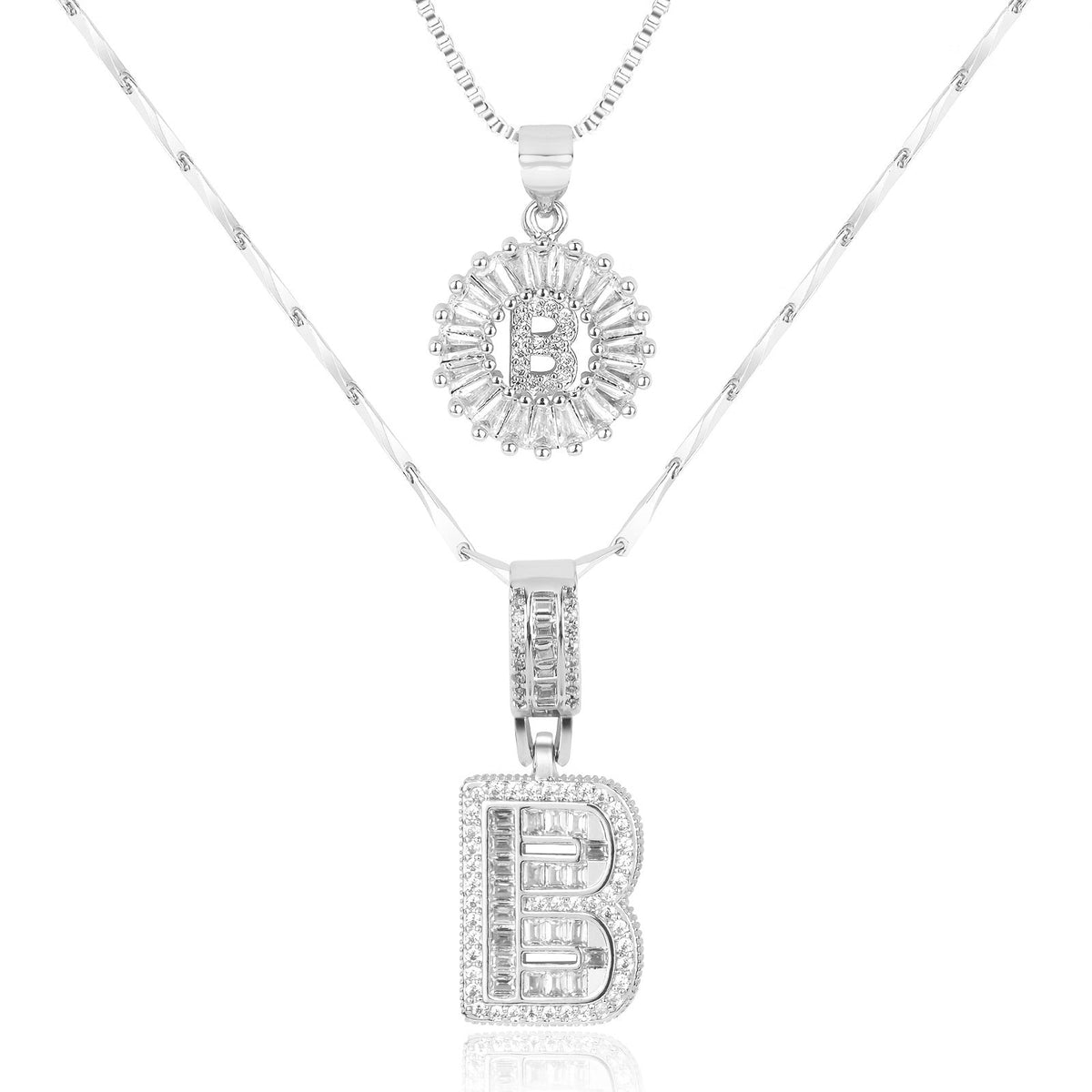 2-Piece Initial Necklace Set