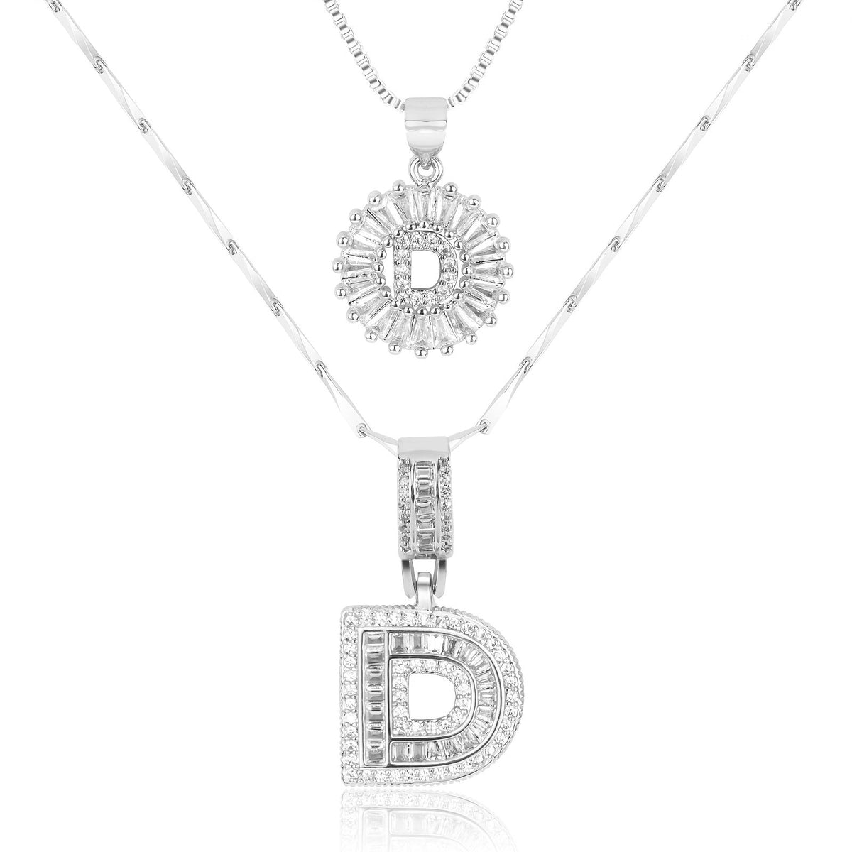 2-Piece Initial Necklace Set