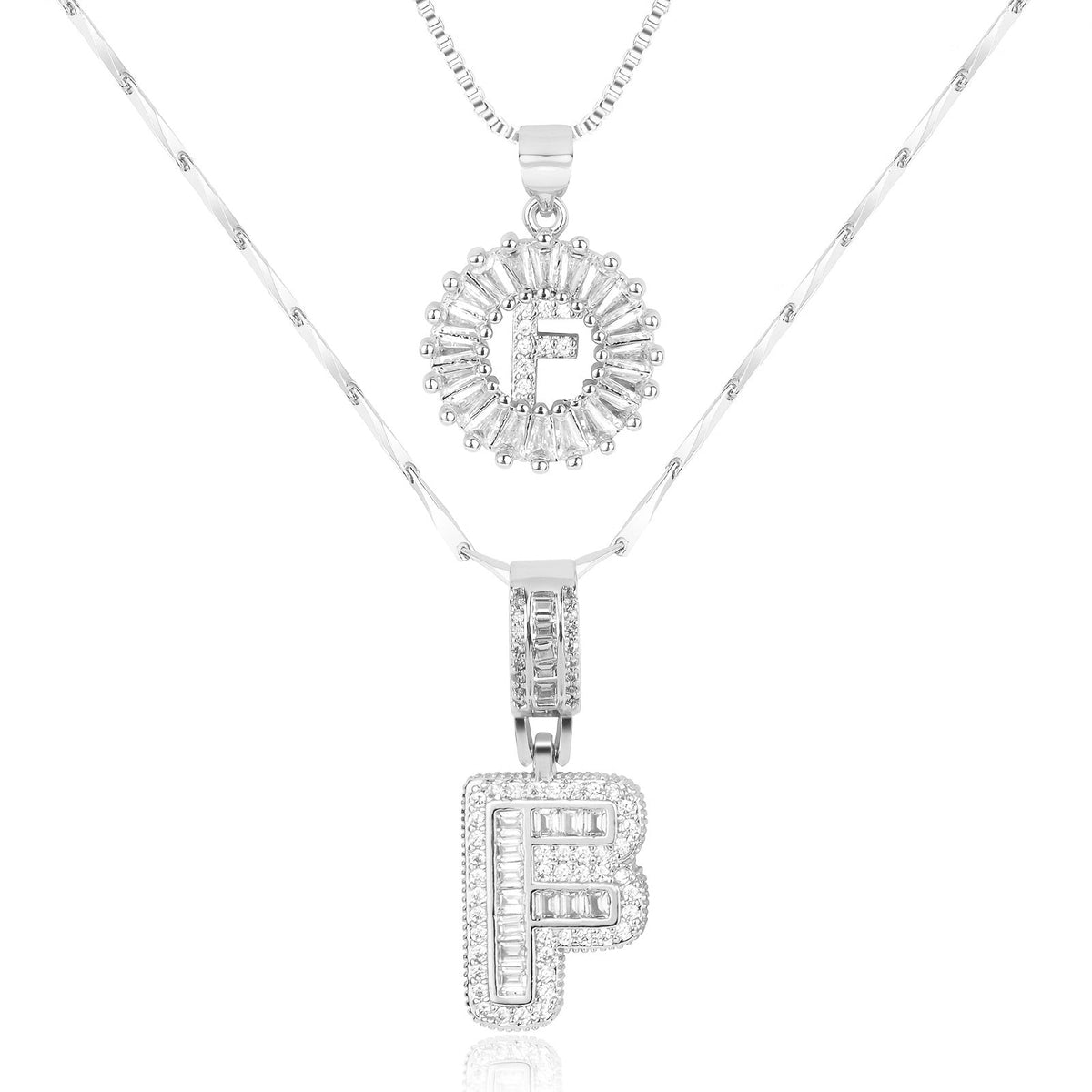 2-Piece Initial Necklace Set