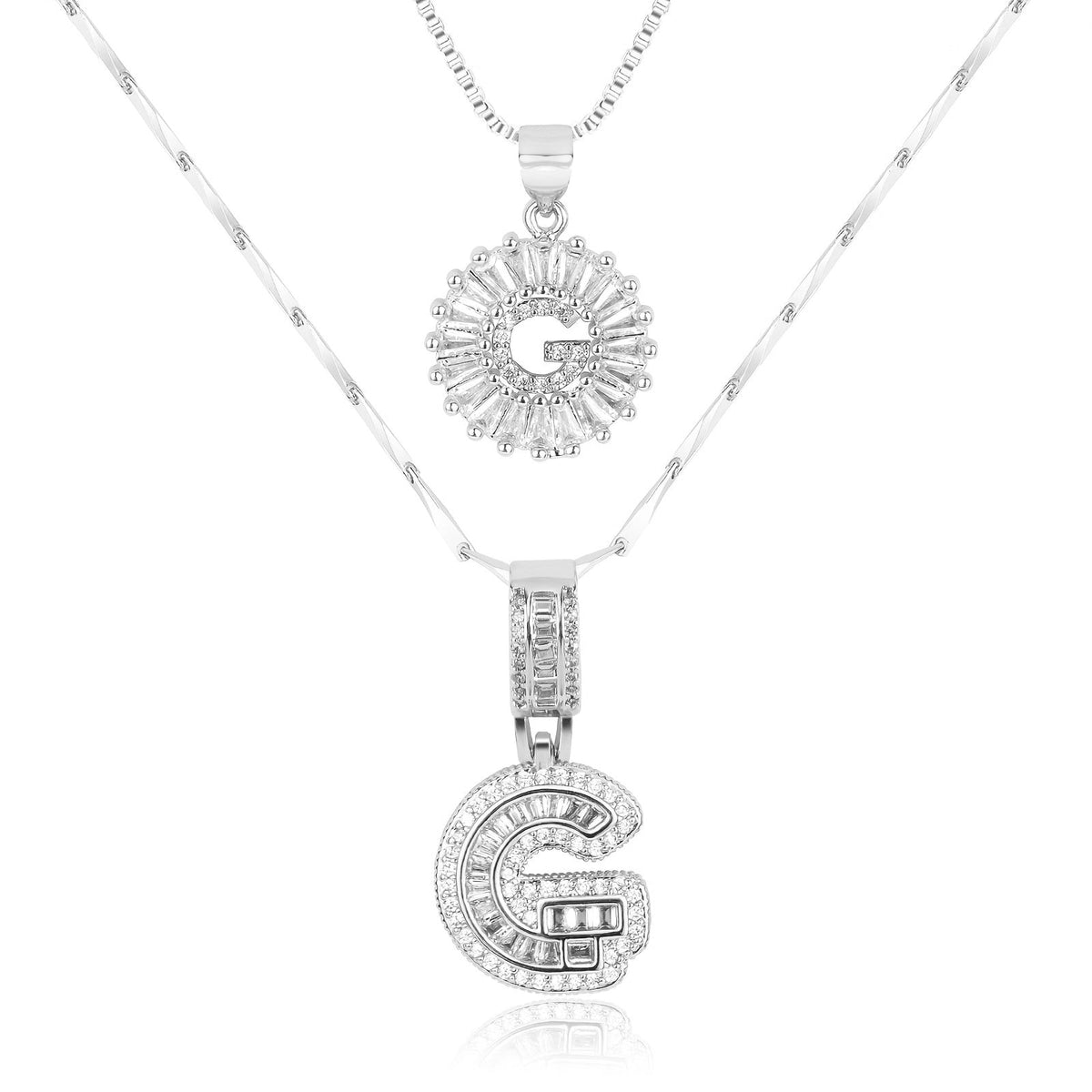 2-Piece Initial Necklace Set
