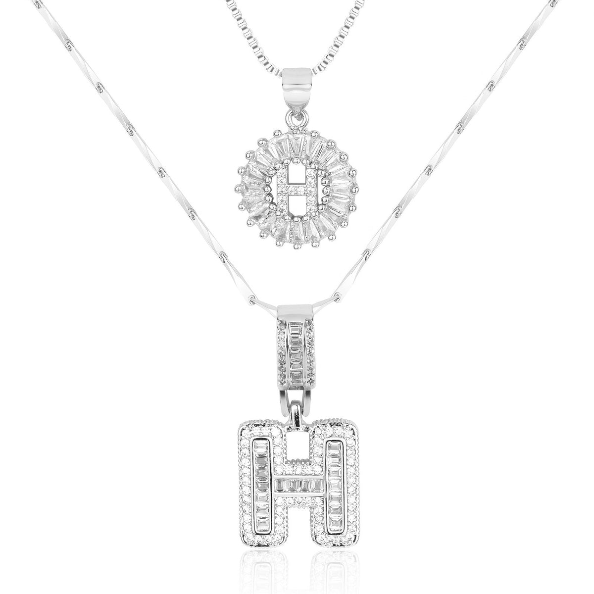 2-Piece Initial Necklace Set