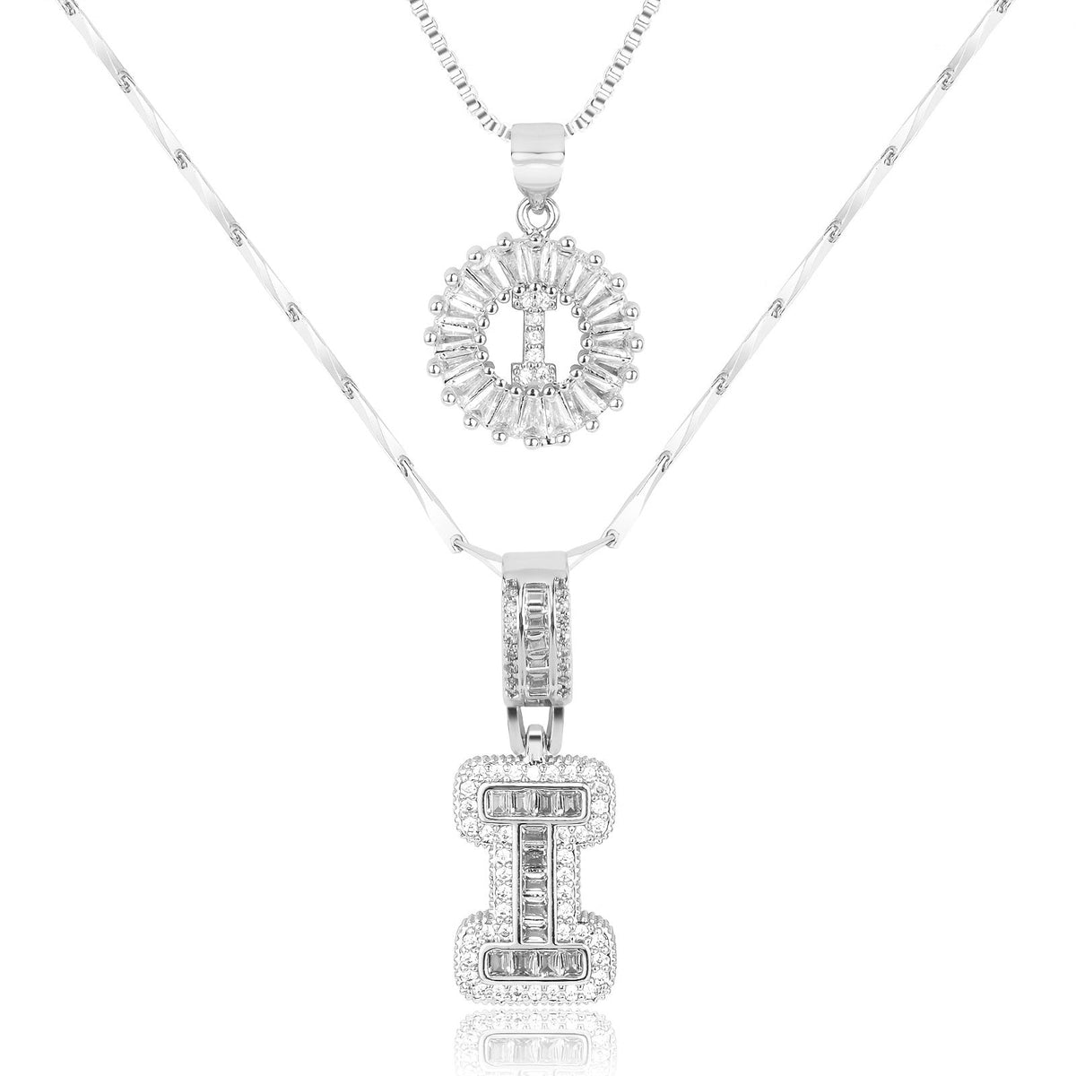2-Piece Initial Necklace Set