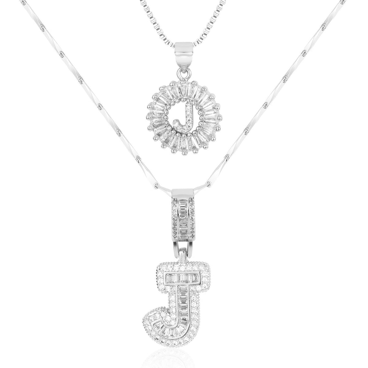2-Piece Initial Necklace Set