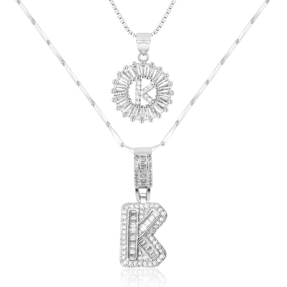2-Piece Initial Necklace Set