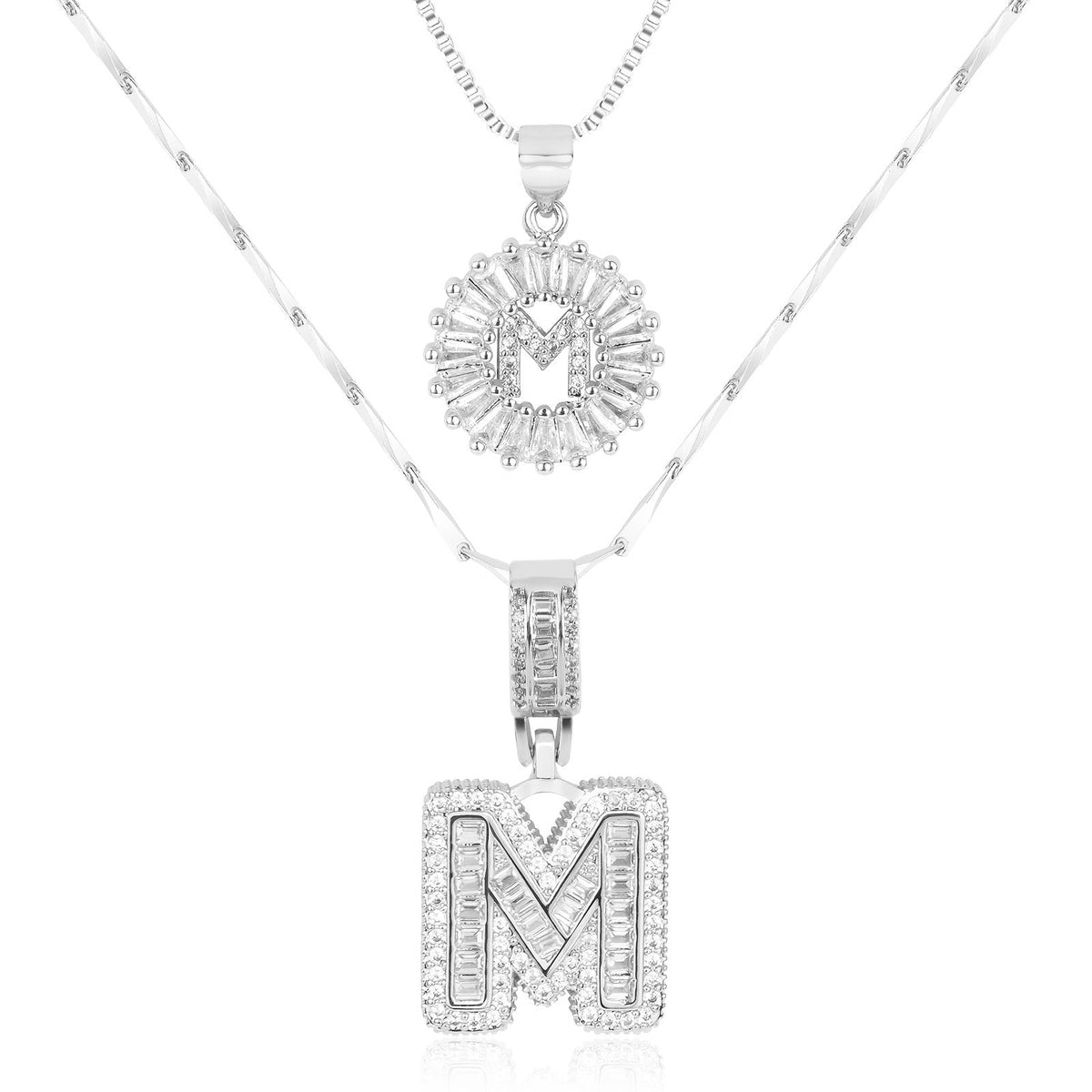 2-Piece Initial Necklace Set