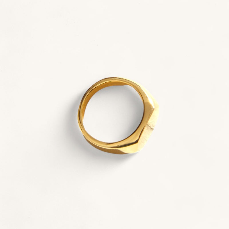 Hexagon Signet Ring