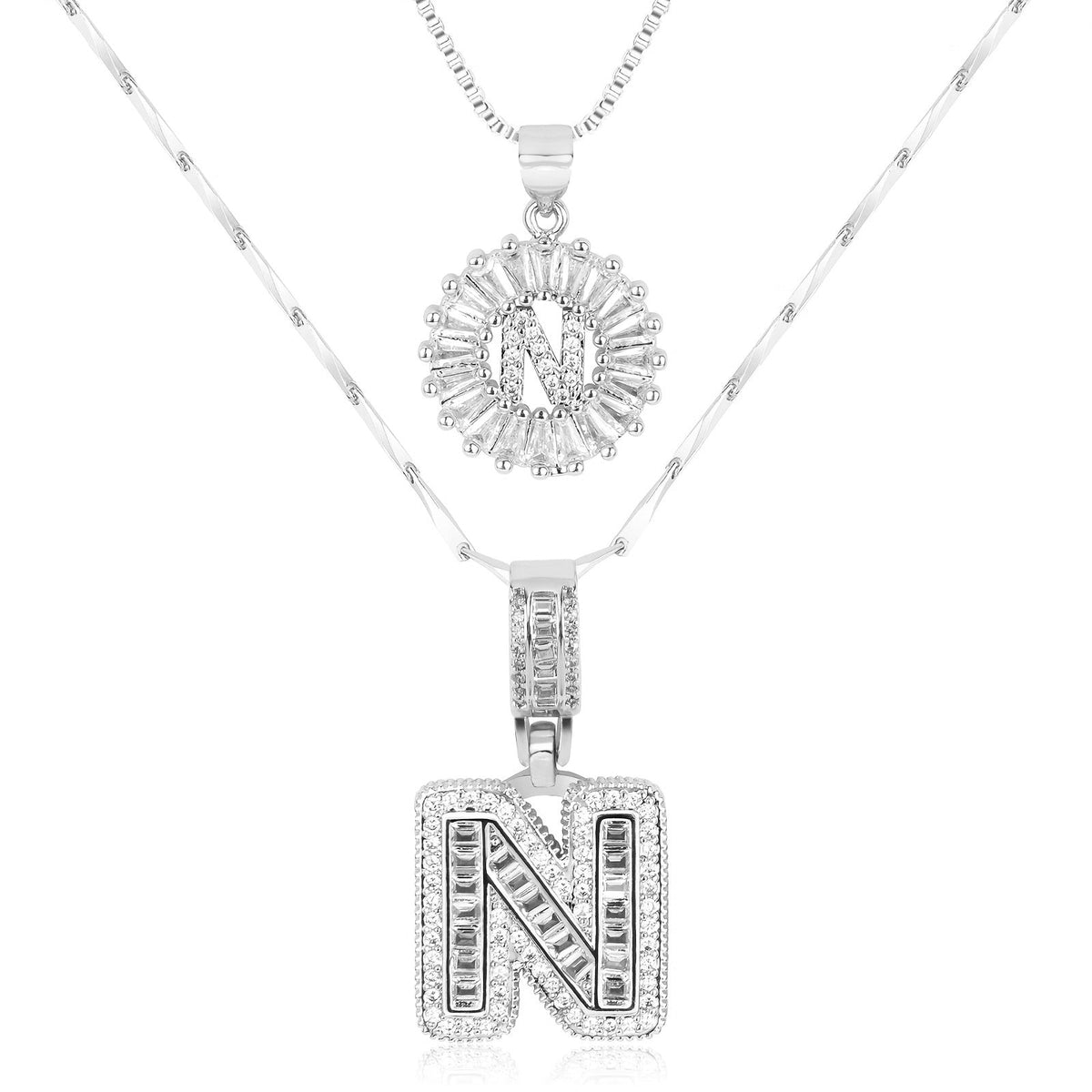 2-Piece Initial Necklace Set