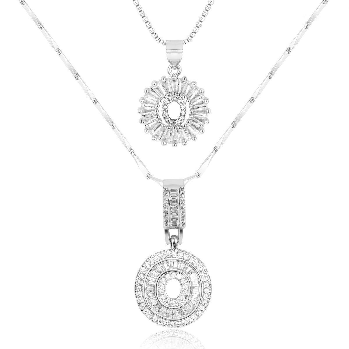 2-Piece Initial Necklace Set