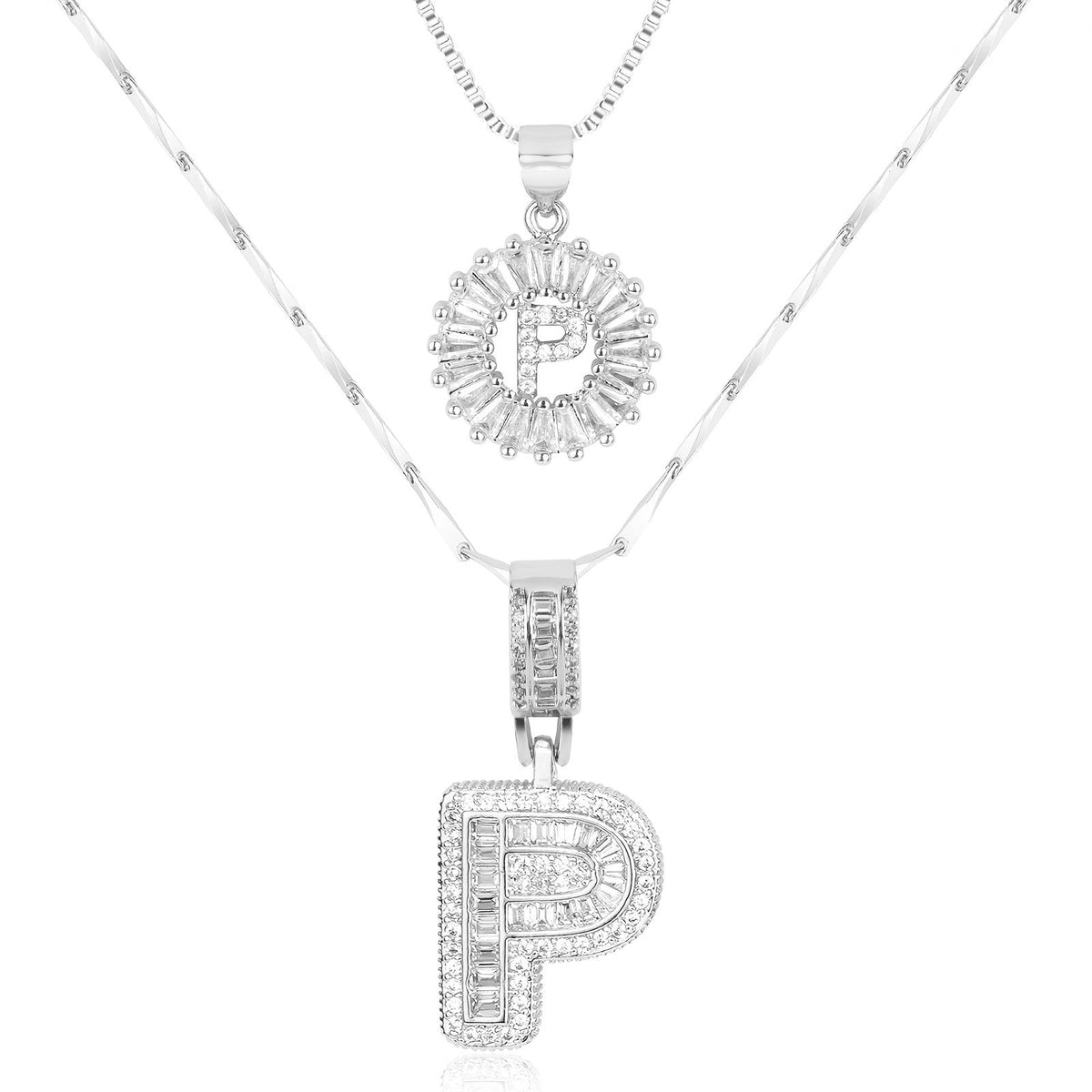 2-Piece Initial Necklace Set