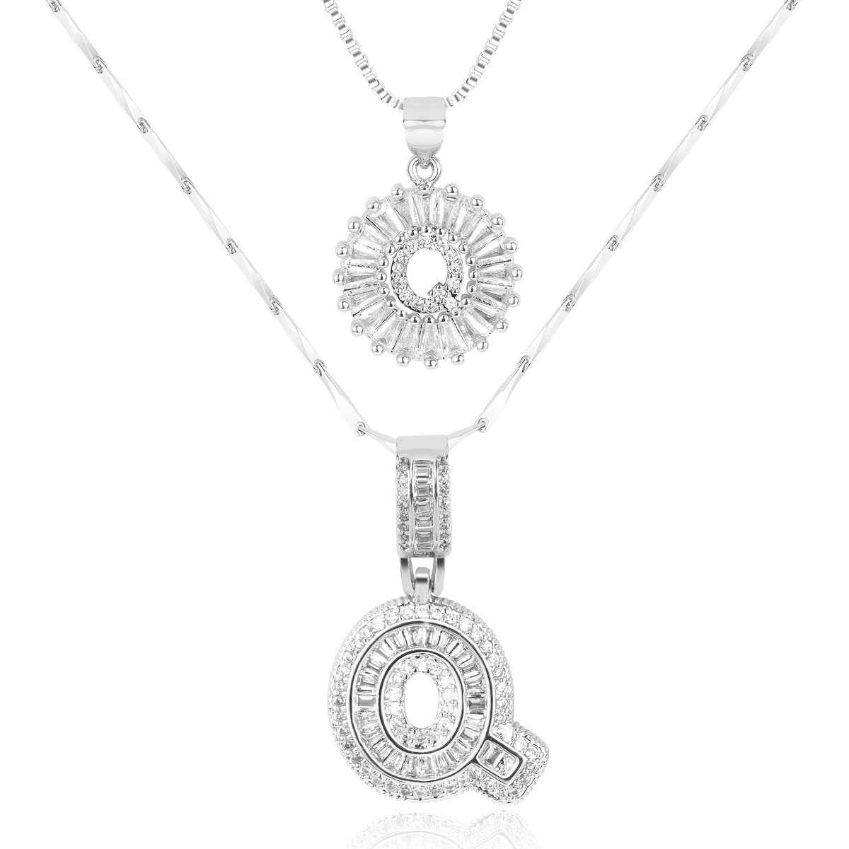 2-Piece Initial Necklace Set