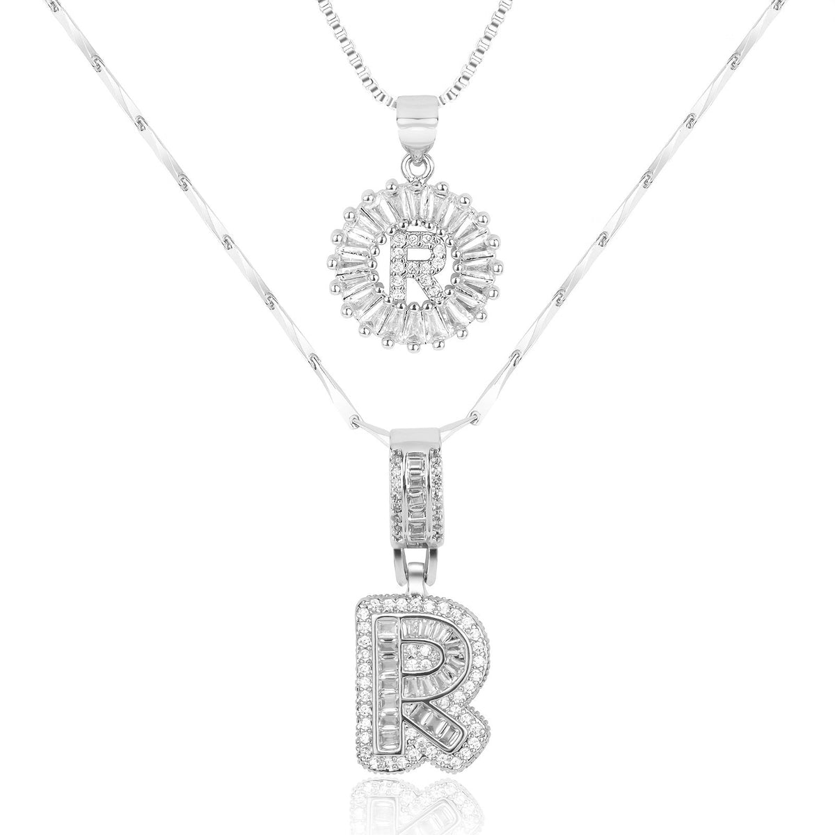 2-Piece Initial Necklace Set