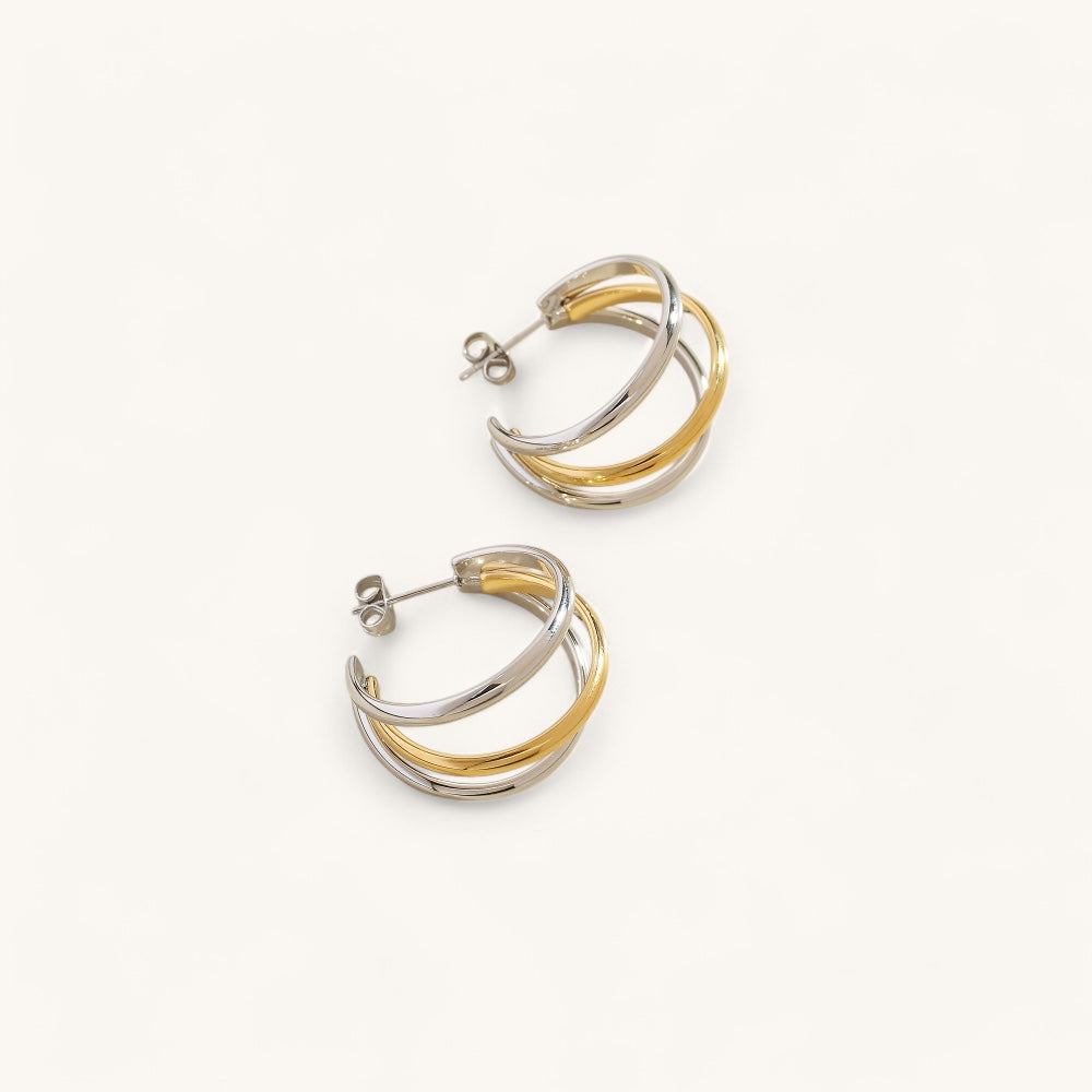 Eve Two-Tone Earrings