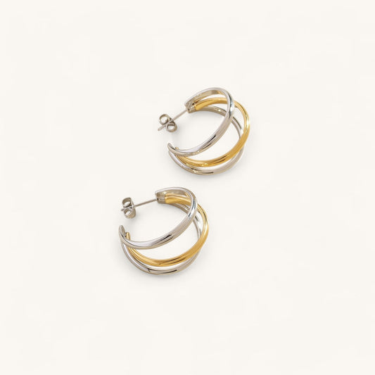 Eve Two-Tone Earrings