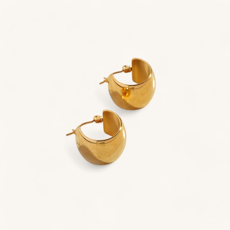 Gold Half Hoops