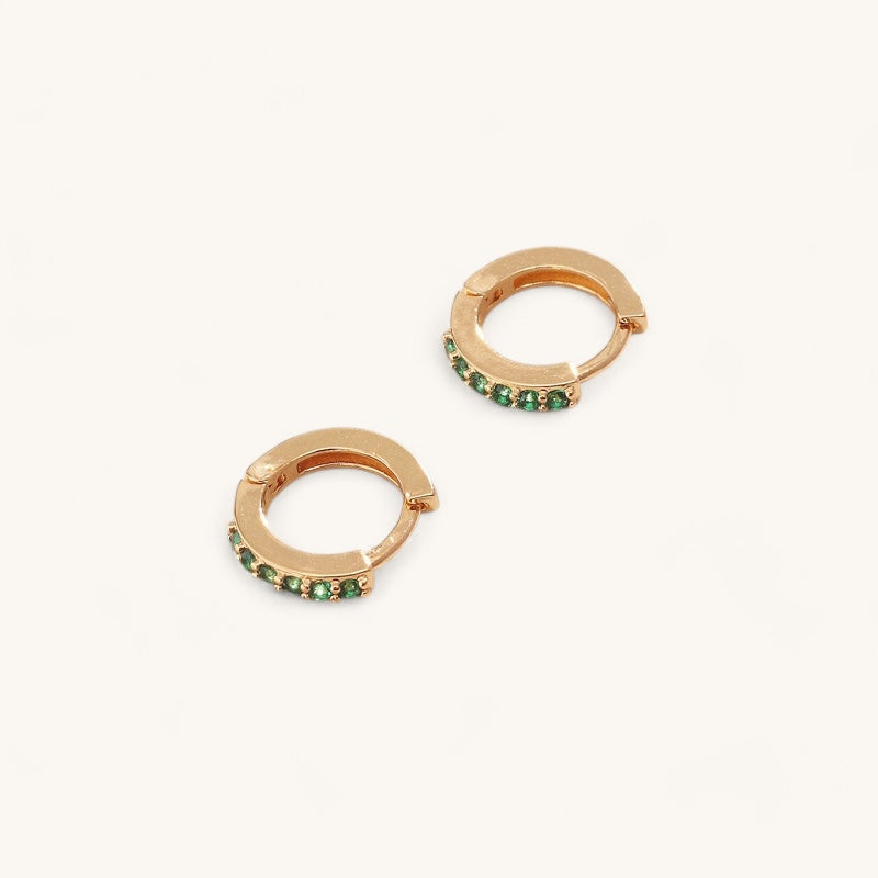 Emerald Hoops