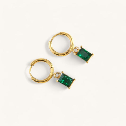 Emerald Drop Earrings