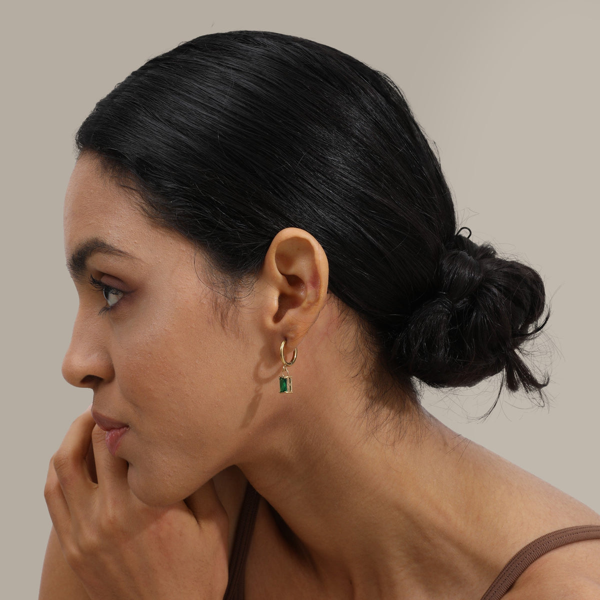 Emerald Drop Earrings
