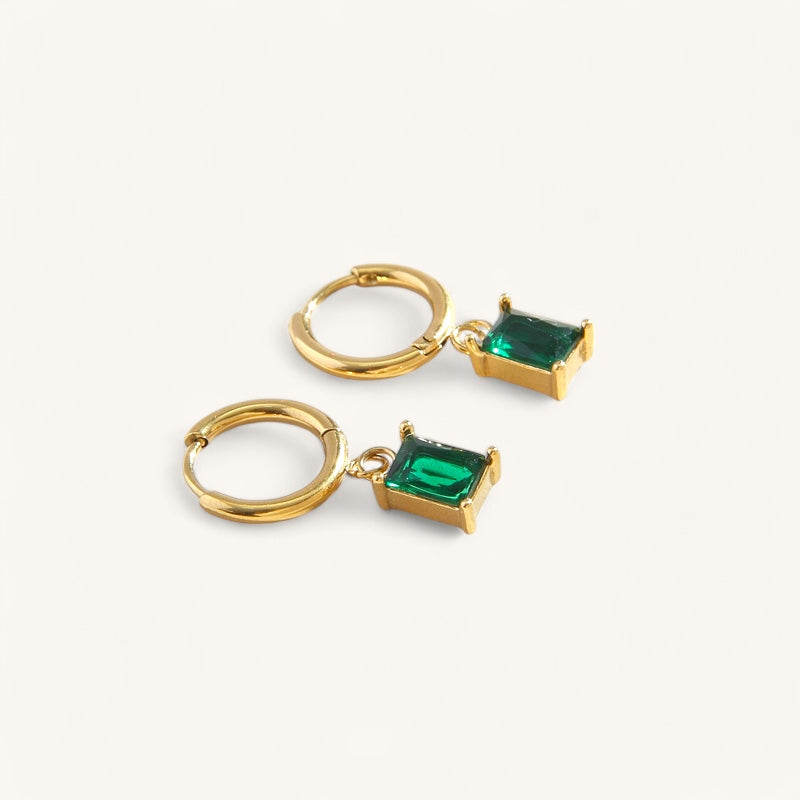 Emerald Drop Earrings