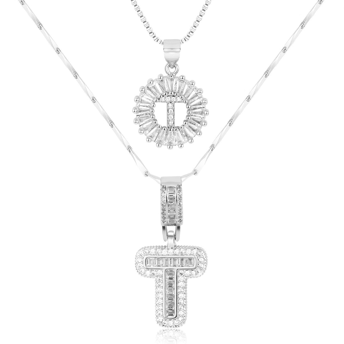 2-Piece Initial Necklace Set