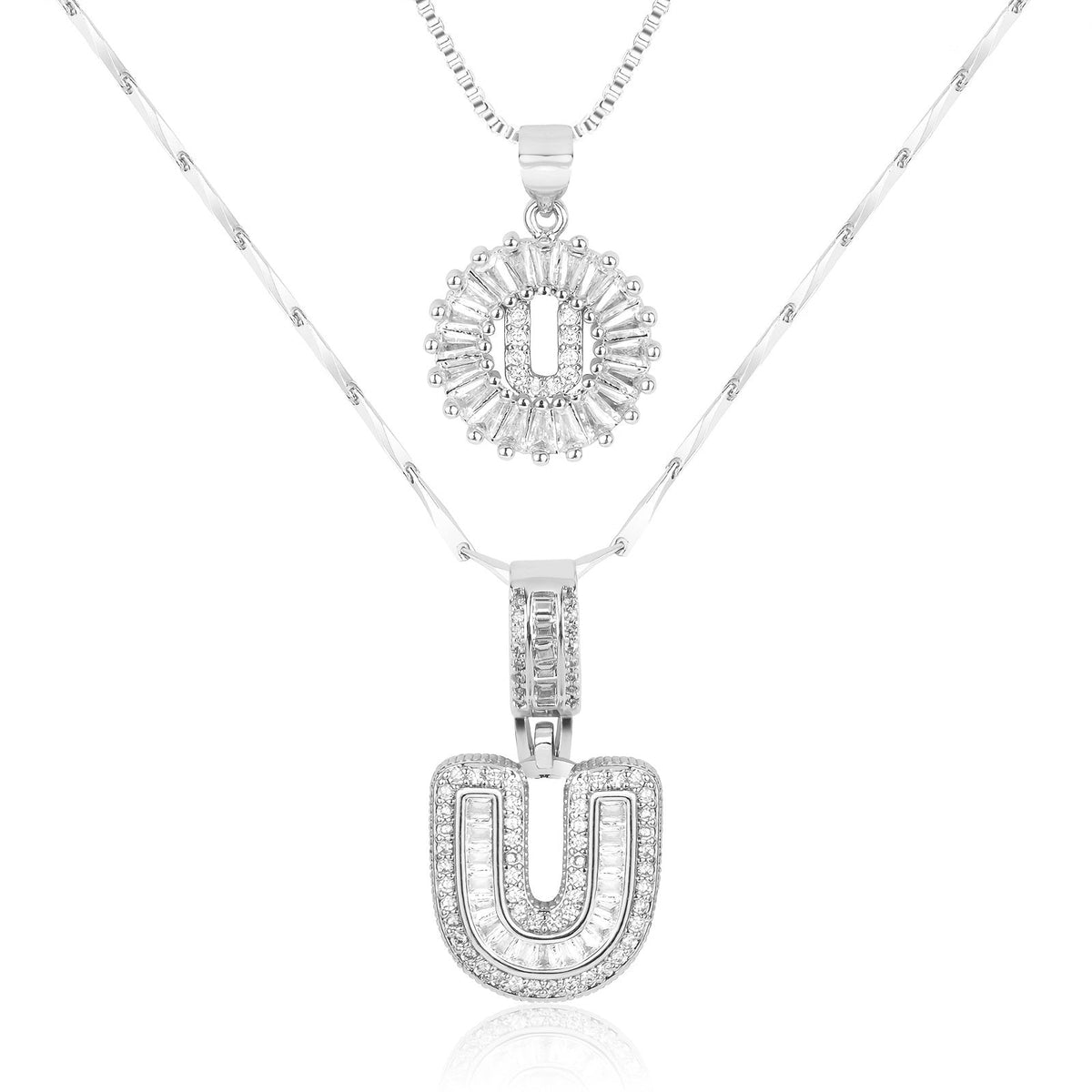 2-Piece Initial Necklace Set