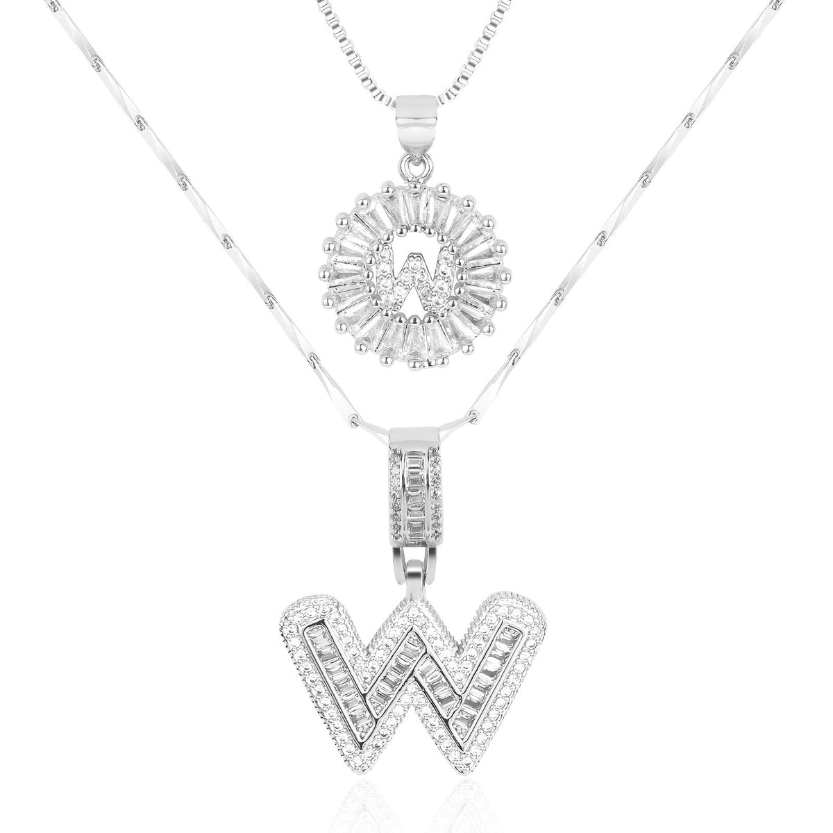 2-Piece Initial Necklace Set