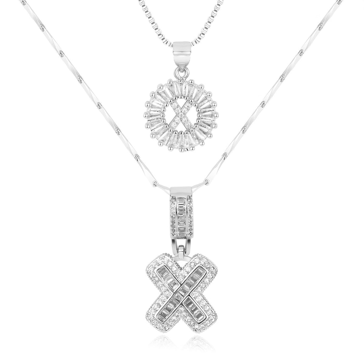 2-Piece Initial Necklace Set