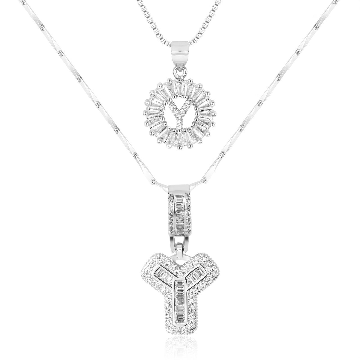 2-Piece Initial Necklace Set