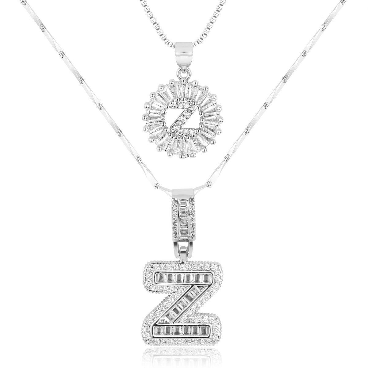 2-Piece Initial Necklace Set