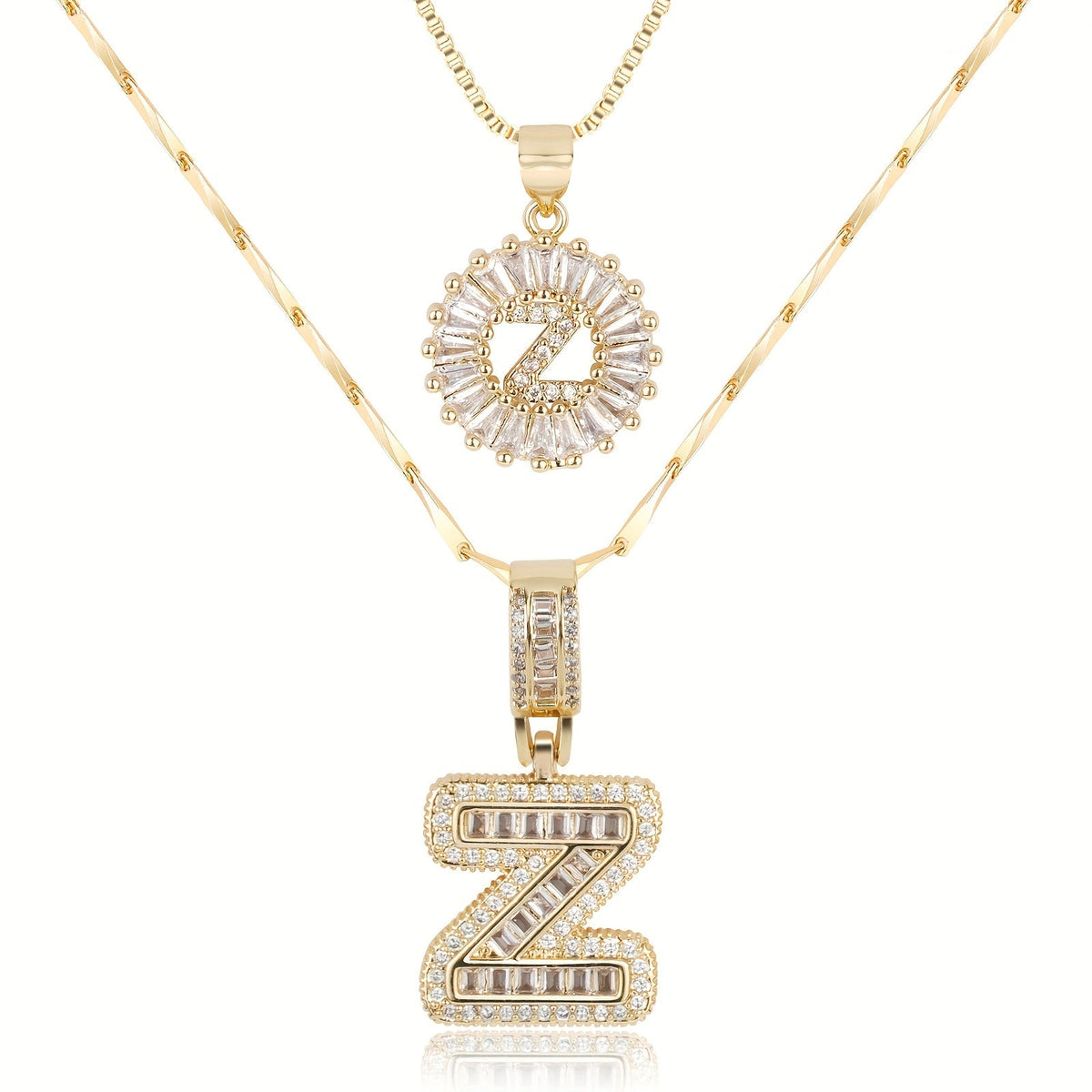 2-Piece Initial Necklace Set